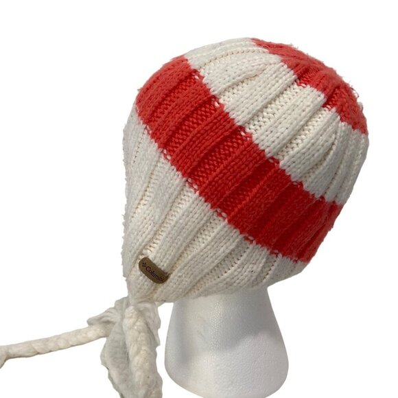 Columbia Knit Beanies Set 2 Stripes Designs unisex blue yellow orange ecru white - Picture 3 of 16